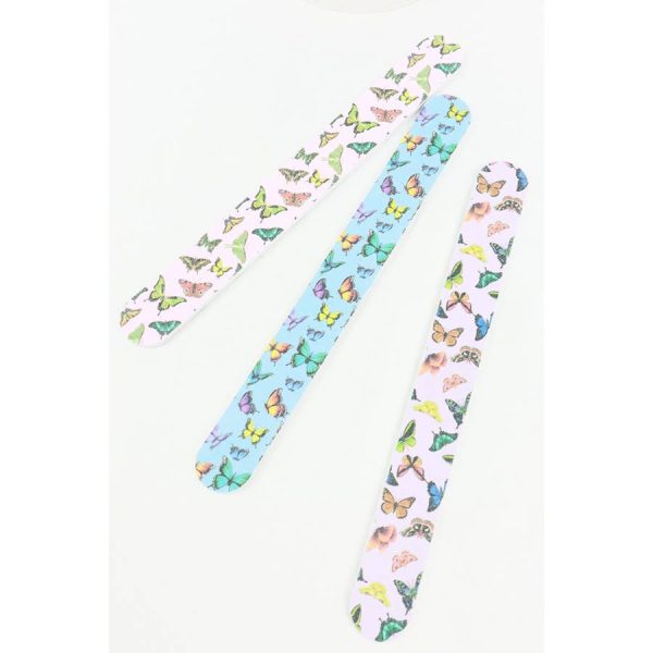 Butterfly Nail File Set: MIX COLOR, ONE(12)